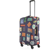 Nasher Miles Eco Friendly Polyester 65 Cm (24 Inch) Medium Protective Luggage Cover (Grey)
