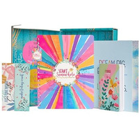 Doodle I The Happiness 2025 Planner Kit I Undated B5 Planner + 250+ Stickers + Bookmarks + Pocket Planner With Premium Gift Box | Tear Away Note Cards & Quote Cards | Activity Pages | To Do Lists I 268 Pages I 80 Gsm I Wiro Bound (Begin Bright)