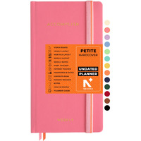 Neorah  2025 Accomplish Undated Planner Diary Petite | 12 Month Productivity Planner Without Dates | Weekly | Monthly | 12 Month Budget Tracker | Gratitude Journal | Track Goals | Accomplishments | Things To Do | Habit Tracker Wheel | Passion | Password Log | Track Birthday Anniversary | Extra Notes - Planner For Pro Journal Notebook (Size 21.0 X 10.5Cm) | Undated Hardcover Planner (Pink)