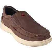 Red Chief Brown Leather Casual Slip On Shoes For Men, 8 Uk