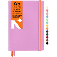 Neorah  A5 Ruled Classic Notebook -110 Gsm (210X148Mm) -Hardcover Ruled Journal| Includes Silk Book Marks | Backpocket |Sticker Label |Journal Box- Office Notebook Journal 160Pages | Completely Handmade (Lavender)