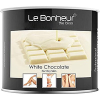 Le Bonheur White Chocolate Wax | Pure Natural - No Skin Burn - Allergen Free | For Sensitive Skin With Elastic And Creamy Texture - Full Body Wax For All Hair And Skin Types | 350Gm