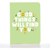 Factor Notes A6 Notebook: Ruled | 90 Gsm | 160 Pages (Good Things Will Find You)