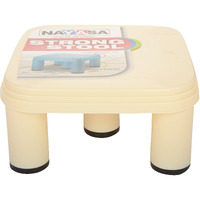Nayasa Strong Patla | Plastic Stool For Sittng | Light Weight & Stackable | Seating Stool For Home | Durable Stool For Home | Yellow (516)