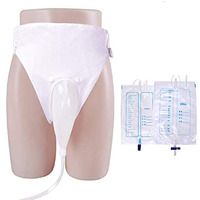 Radionics Men Urinary Drainage Bag With Anti Reflux Chamber Medical Easy-Tapped With 2 Bags Of 1000 Ml