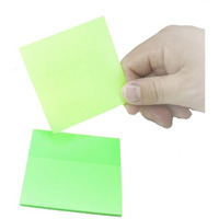 Aminit Transparent Sticky Notes Pastel Sticky Note Clear Self-Sticky Annotation, Waterproof Translucent Color Memo Pad For Office & School Pack 1