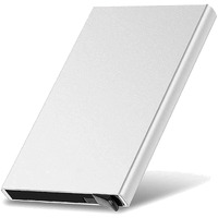Stealodeal Silver Rfid Protected Aluminium Pop Up Unisex Card Holder