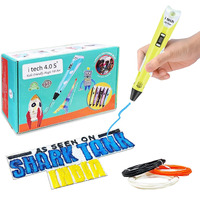 Wol3D Itech (Yellow) Magic 3D Pen For 3D Printing With Speed Control, Advanced Temperature Regulation, Oled Display & Ergonomic Design  Compatible With Variety Of Filaments For Creative Diy, Art.