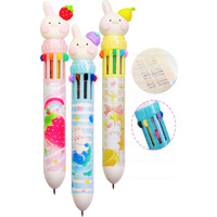 Funblast 10 In 1 Pens For Kids Ball Pen Set For School&Office-Cartoon Pen For Office,School Stationery Items For Kids-Stationery Kit,Stationery Set,Birthday Return Gift (3 Pcs),Blue