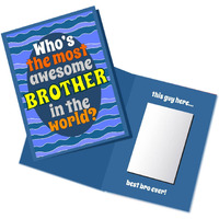 Exciting Lives - Most Awesome Brother Mirror Card - Gift For Raksha Bandhan, Birthday - For Brother, Cousin, Bhaiya - 1 Piece