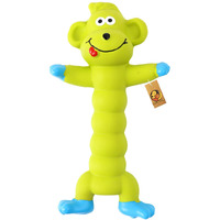 Foodie Puppies Interactive Latex Squeaky Chew Dog Toy - (Green Monkey, 20Cm) | Small To Medium Dogs & Puppies | Durable, Rubber, Non-Toxic, Animal Design Playing & Fetching Pet Toy | Reduce Anxiety