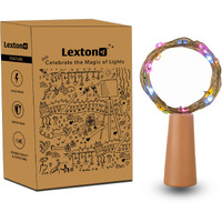 Lexton Multicolor Cork Light | 20 Led | Multicolor | Pack Of 1 | For Indoor & Outdoor Decorations
