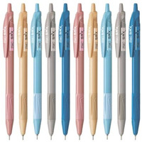 Flair Srx 0.7Mm Retractable Ball Pen Wallet Pack | Triangular Body Design For Better Grip | Light Weight Refillable | Smooth Writing Experience | Vibrant Solid Body Colours | Blue Ink, Set Of 10 Pens