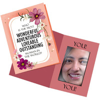 Exciting Lives-Wonderful Woman Mirror Card-Gift For Womens Day-For Mother,Sister,Daughter,Wife,Girlfriend,Friend,Anniversary,Pack Of 1