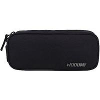 Wooum Wide Opening Pencil Bag, Pen Pouch, Pen Bag, Pencil Holder, School Supplies Stationary Bag Big Capacity (Black)
