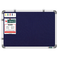 Yajnas 59X41 Cm Premium Material Blue Color Notice Board/Soft Board/Bulletin Board/Pin-Up Display Board With 50 Pins For Study Room, Office, School & Home Use