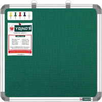 Yajnas 59X59 Cm Premium Material Green Color Notice Board/Soft Board/Bulletin Board/Pin-Up Display Board With 50 Pins For Study Room, Office, School & Home Use