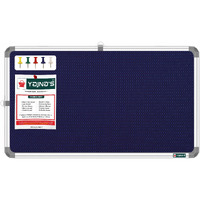 Yajnas 41X28 Cm Premium Material Blue Color Notice Board/Soft Board/Bulletin Board/Pin-Up Display Board With 50 Pins For Study Room, Office, School & Home Use