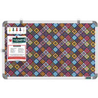Yajnas 58.5X28 Cm Premium Material Golden Galaxy Designed Notice Board/Soft Board/Bulletin Board/Pin-Up Display Board With 50 Pins For Study Room, Office, School & Home Use