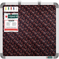 Yajnas 41X41 Cm Premium Material Rosy Red Designed Notice Board/Soft Board/Bulletin Board/Pin-Up Display Board With 50 Pins For Study Room, Office, School & Home Use