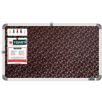 Yajnas 41X28 Cm Premium Material Lotus Leaf Designed Notice Board/Soft Board/Bulletin Board/Pin-Up Display Board With 50 Pins For Study Room, Office, School & Home Use