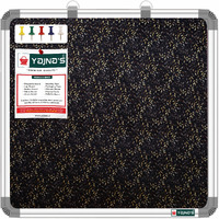 Yajnas 41X41 Cm Premium Material Golden Glow Designed Notice Board/Soft Board/Bulletin Board/Pin-Up Display Board With 50 Pins For Study Room, Office, School & Home Use