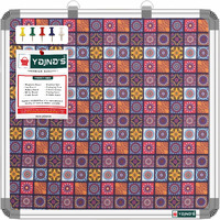 Yajnas 59X59 Cm Premium Material Rainbow Designed Notice Board/Soft Board/Bulletin Board/Pin-Up Display Board With 50 Pins For Study Room, Office, School & Home Use
