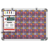 Yajnas 59X41 Cm Premium Material Rainbow Designed Notice Board/Soft Board/Bulletin Board/Pin-Up Display Board With 50 Pins For Study Room, Office, School & Home Use
