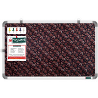 Yajnas 58.5X28 Cm Premium Material Rosy Red Designed Notice Board/Soft Board/Bulletin Board/Pin-Up Display Board With 50 Pins For Study Room, Office, School & Home Use