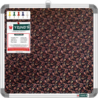 Yajnas 28X28 Cm Premium Material Lotus Leaf Designed Notice Board/Soft Board/Bulletin Board/Pin-Up Display Board With 50 Pins For Study Room, Office, School & Home Use