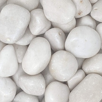 Foodie Puppies Big White Polished River Rock Stones (White Jumbo, 3Kg) (4Cm - 6Cm) For Home Decoration, Aquarium/Fish Tank, Garden, And Swimming Pool Polished River Rock Unplanted Substrate