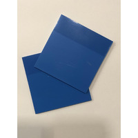 Aminit Sticky Notes Pastel Sticky Note Clear Self-Sticky Annotation, Waterproof Translucent Color Memo Pad For Office & School (Blue,Pack 2)
