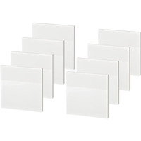 Glun Sticky Note Transparent Self-Sticky Note Pads, Clear Notes 75Mm*75Mm Transparent Self Adhesive Removable Perfect For Studying And Writing, Sheet 400 Pcs Pack Of 4