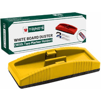Yajnas Magnetic Whiteboard Duster, White Board Duster | Whiteboard Eraser For Erasing White Board Marker Or Chalk Board Writing - Assorted Colours - Colour May Vary (Magnetic Duster, Pack Of 1)