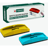 Yajnas Magnetic Whiteboard Duster, White Board Duster | Whiteboard Eraser For Erasing White Board Marker Or Chalk Board Writing - Assorted Colours - Colour May Vary (Magnetic Duster, Pack Of 2)