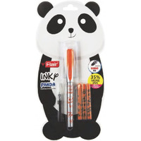 Flair Inky Series Panda Liquid Ink Fountain Pen Blister Pack | Free 4 Pieces X-Large Jumbo Cartridges | Cute & Stylish Pen For Kids Girls Students Teens Gifts | Blue Ink, Pack Of 3