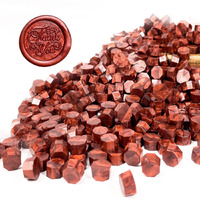 Curated Cart Wax Seal Beads,50Pcs Red Color Wax Sealing Beads For Letter Sealing | Wax Stamp Sealing, Sealing Wax Beads For Cards, Envelopes And Invitations