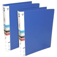 More Buy Spring File A4 Size Tough Durable/Folder For Office Documents And Certificate Plastic File (Pack Of 4, Blue)