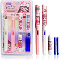 Funblast Fountain Pen For Students, Erasable Pen Set For School Stationery Gift For Kids, Birthday Return Gift, Pen For Office, School Stationery Items For Kids - Stationery Kit & Set, Blue