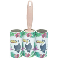 House Of Quirk Lint Roller1S Brush Reusable Sticky Picker Cleaner Roller Easy-Tear Sheets Pet Hair Lint Roller 10Cm Sheet Set Of 3 Rolls 180 Sheets, 60 Sheets Each Roll - Horbill Bird