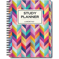 Nourish A5 Study Planner For 6 Months Undated Hardcover, A Must Have For Students
