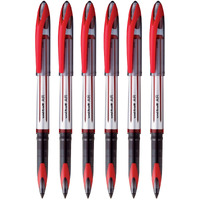 Uni-Ball Air Uba188L 0.7Mm Roller Ball Pen | Red Ink, Pack Of 6