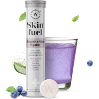 Wellbeing Nutrition Skin Fuel | Glutathione Tablets | Skin Glow And Radiance For Men & Women | Hyaluronic Acid, Grape Seed, Vitamin E (15 Effervescent Tablets) Pack Of 1