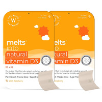 Wellbeing Nutrition Melts Natural Vitamin D3+K2 (Mk-7) | Plant-Based & Vegan D3 For Immunity, Heart Health, Joints, Bone, Cellular Protection | Vitashine, Resveterol & Menaquingold (60 Oral Strips)