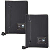 Amazinghind Leatherette Pack Of 2 Files For Certificates, Documents Holder (B4, Black_20 Leafs)- Pack Of 2