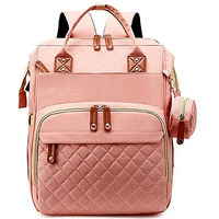 Handcuffs Baby Diaper Bag For Mothers | Maternity Bags | Waterproof | Nappy Backpack | New Mom | Travel | Backpacks | Gifts (Pink)