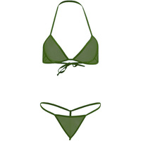 Xs And Os Women Sheer Net Bra Panty Lingerie Set (Juniper Green, Free Size)