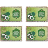 Rozhub Naturals Neem Handmade Soap - Antibacterial And Antifungal Soap For Acne, Eczema, And Other Skin Conditions, 100 Gm (Pack Of 4)