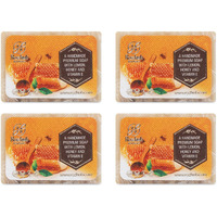 Rozhub Naturals Lemon Peel & Honey Handmade Soaps - Refreshing Citrus Fragrance - 100 Gm (Pack Of 4)
