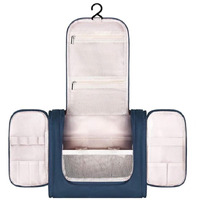 Niwlix Travel Makeup Pouch Cosmetic Organizer Bag Travel Pouch Shower Wash Bag For Women And Men (Navyblue)